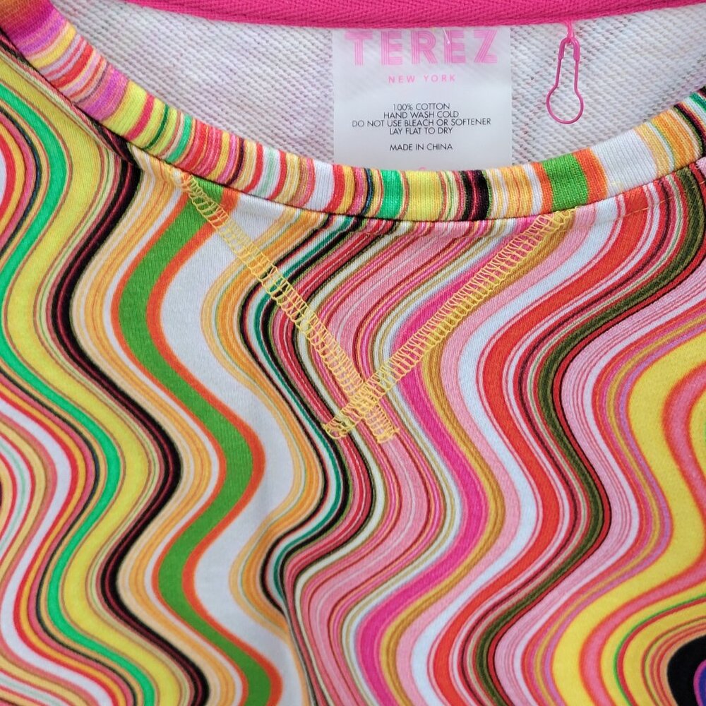 Terez Multicolor Wave Pattern Sweater - Picture 3 of 6